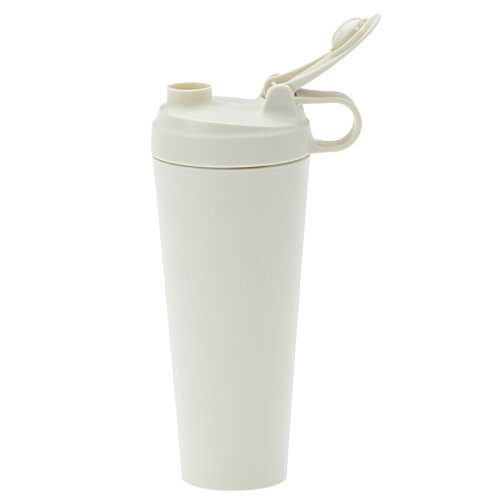Additional Image 3 - a white water bottle with a straw