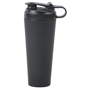 Additional Image 2 - a black water bottle with a straw