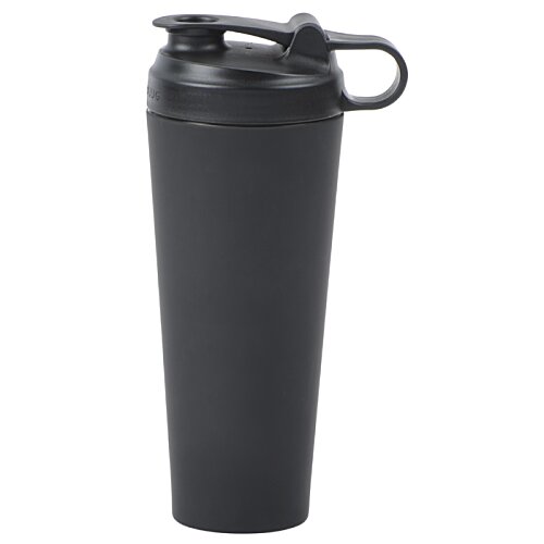 Additional Image 2 - a black water bottle with a straw