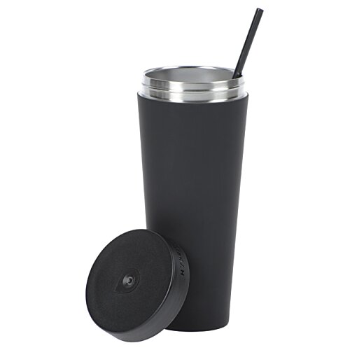 Additional Image 6 - a black cup with a straw