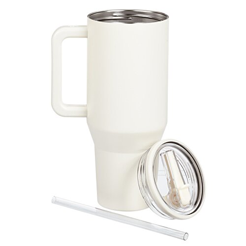 Additional Image 4 - a white cup with a straw