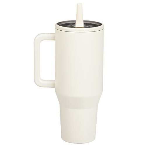 Additional Image 3 - a white cup with a straw
