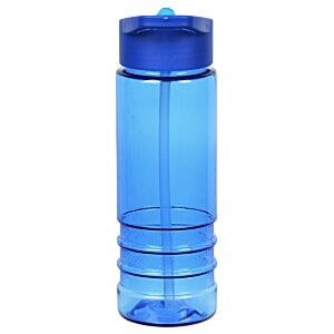 Additional Image 2 - a blue water bottle with a blue lid