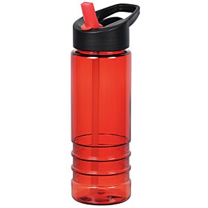 Additional Image 2 - a red water bottle with a straw
