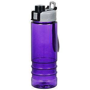 Additional Image 1 - a purple water bottle with a silver lid