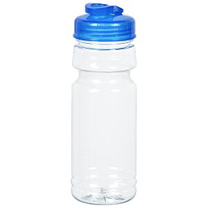 Additional Image 1 - a plastic water bottle with a blue cap