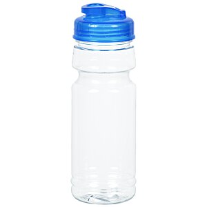 Additional Image 2 - a plastic water bottle with a blue cap