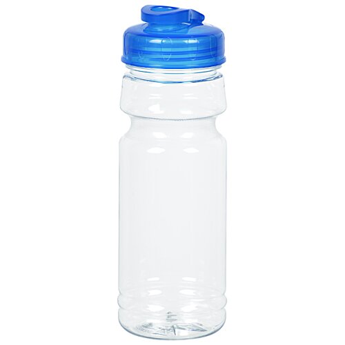 Additional Image 1 - a plastic water bottle with a blue cap