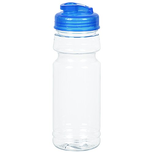 Additional Image 2 - a plastic water bottle with a blue cap