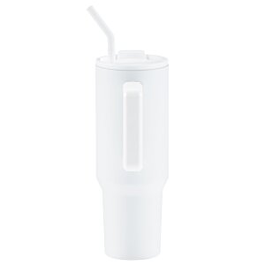 Additional Image 1 - a white cup with a straw