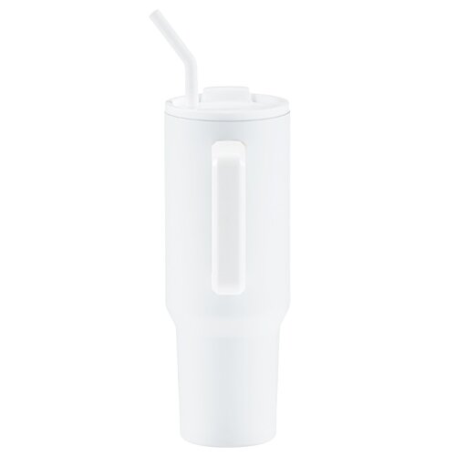Additional Image 1 - a white cup with a straw