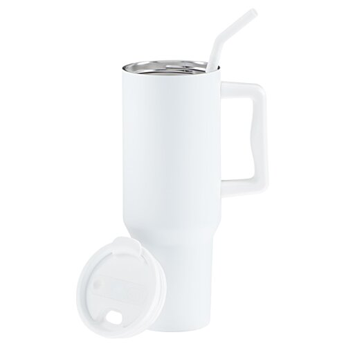 Additional Image 3 - a white cup with a straw