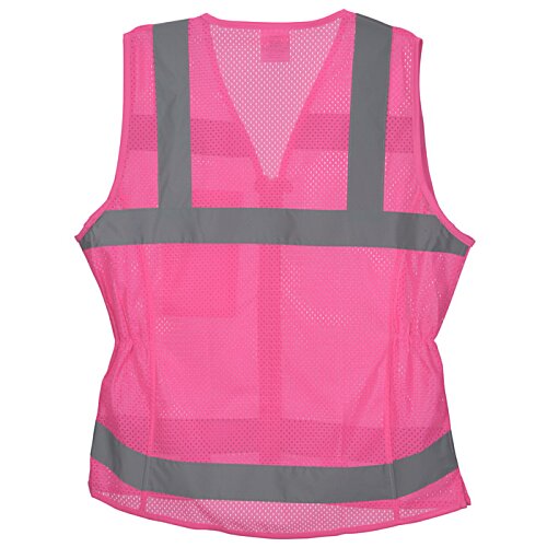 Additional Image 2 - a pink and grey reflective vest