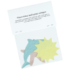 Additional Image 1 - a paper with a picture of a dolphin and sun