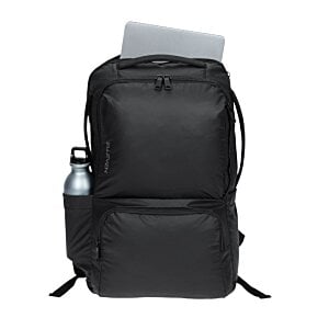 Additional Image 4 - a black backpack with a white label