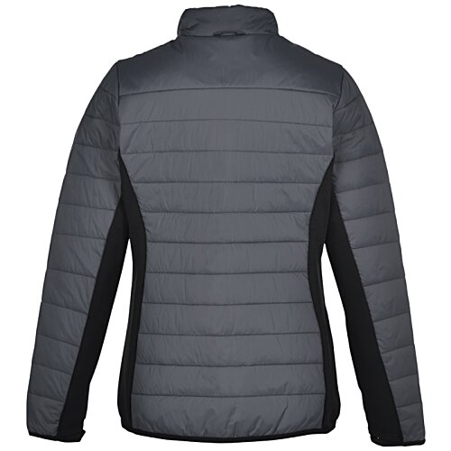 Additional Image 1 - a back view of a black jacket