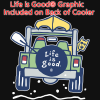 View Image 6 of 6 of Life is Good Koozie® Party Cooler - Full Color - 4WD
