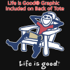View Image 3 of 3 of Life is Good Grocery Tote - Full Color - Adirondack