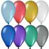 View Image 2 of 4 of Balloon - 9" Metallic Colors - 24 hr