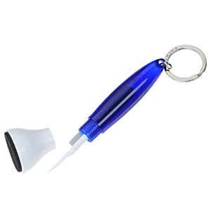 Additional Image 1 - a blue keychain with a small tip