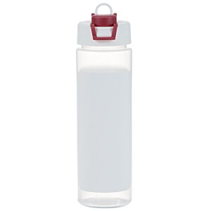 Additional Image 1 - a white water bottle with a red lid