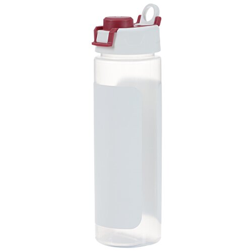 Additional Image 2 - a white water bottle with a red lid
