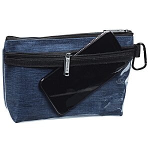 Additional Image 1 - a blue bag with a black zipper