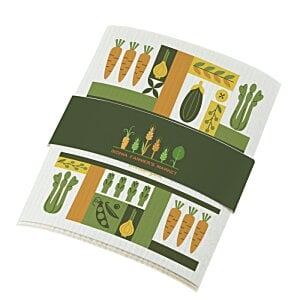 Additional Image 1 - a green and yellow striped towel