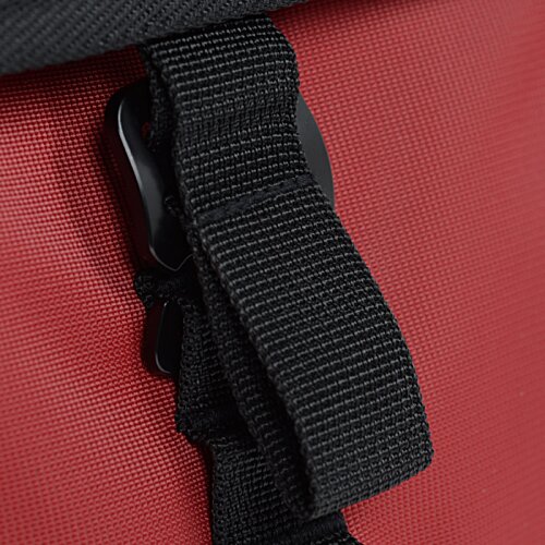 Additional Image 4 - a black strap on a red bag