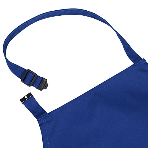 Additional Image 2 - a blue apron with black straps