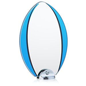 Additional Image 1 - a blue and white oval object