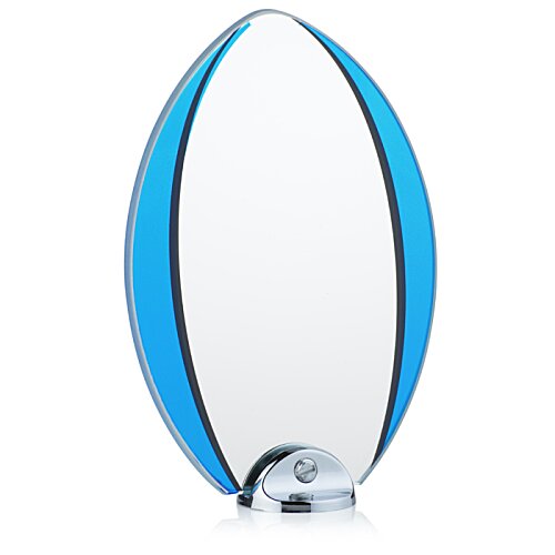 Additional Image 1 - a blue and white oval object