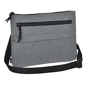 Additional Image 1 - a grey bag with a black strap