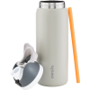 Additional Thumbnail Image 1 - a white bottle with a straw and a grey lid