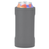 a grey container with colored pencils