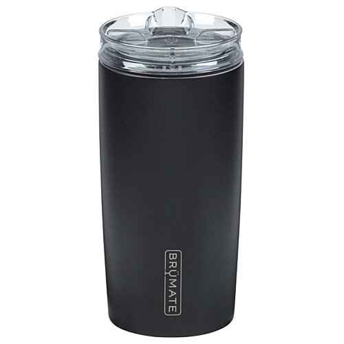 Additional Image 5 - a black tumbler with a clear lid