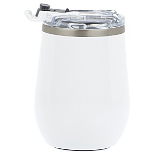 Additional Image 3 - a white and silver cup