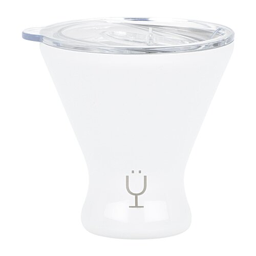 Additional Image 2 - a clear glass funnel with a clear lid