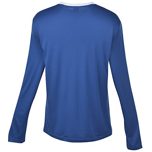 Additional Image 1 - a blue long sleeved shirt