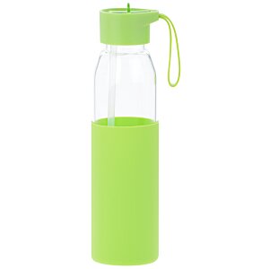 Glass Bottle with Flip Straw Lid - 20 oz. 167769 : 4imprint.com