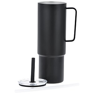 Additional Image 1 - a black coffee mug with a handle
