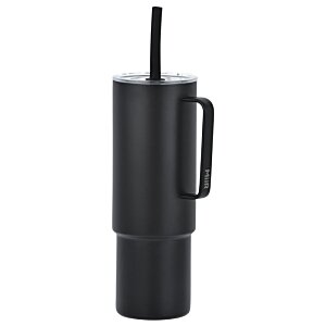 Additional Image 3 - a black toilet brush in a black container