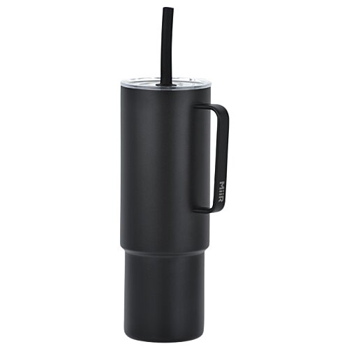 Additional Image 3 - a black toilet brush in a black container