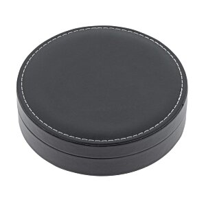 Additional Image 2 - a black circular object with a round surface