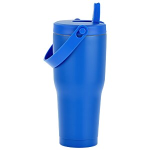 Additional Image 2 - a blue plastic cup with a straw