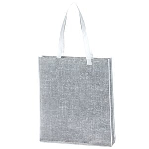 Additional Image 1 - a grey bag with white handles