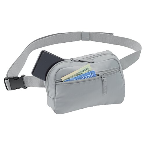 Additional Image 1 - a grey belt with a card in it