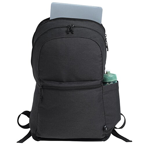 Additional Image 1 - a black backpack with a laptop in it