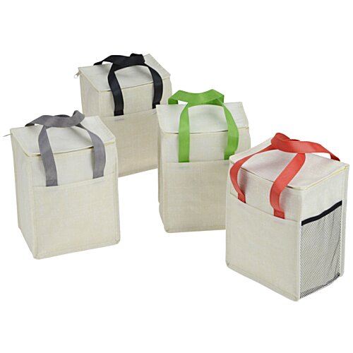 Additional Image 5 - a group of white boxes with green and red straps