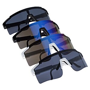 Additional Image 1 - a pair of sunglasses with blue lenses